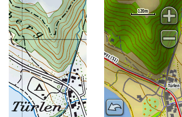 Garmin Oregon GPS interface screenshot